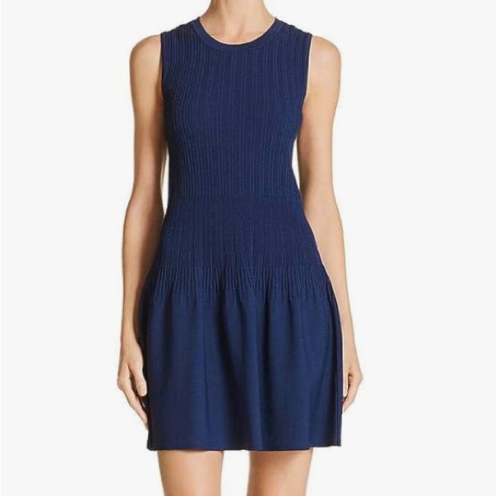 COPY - Elizabeth and James Womens Ribbed Fit & Flare Dress